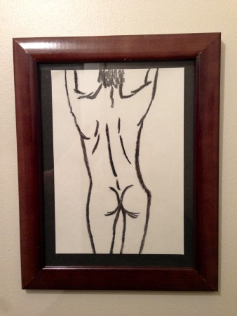 illustration de Bernard Buffet trouvé dans le livre de Françoise Sagan "Toxique"